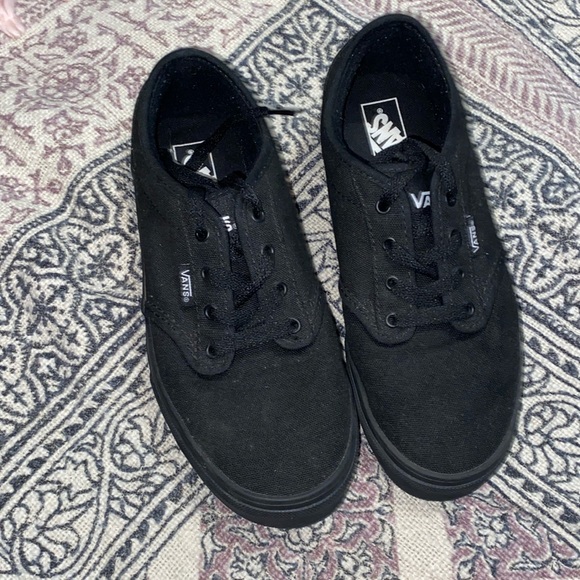 NWOT All black vans size 4.5 - Picture 1 of 5